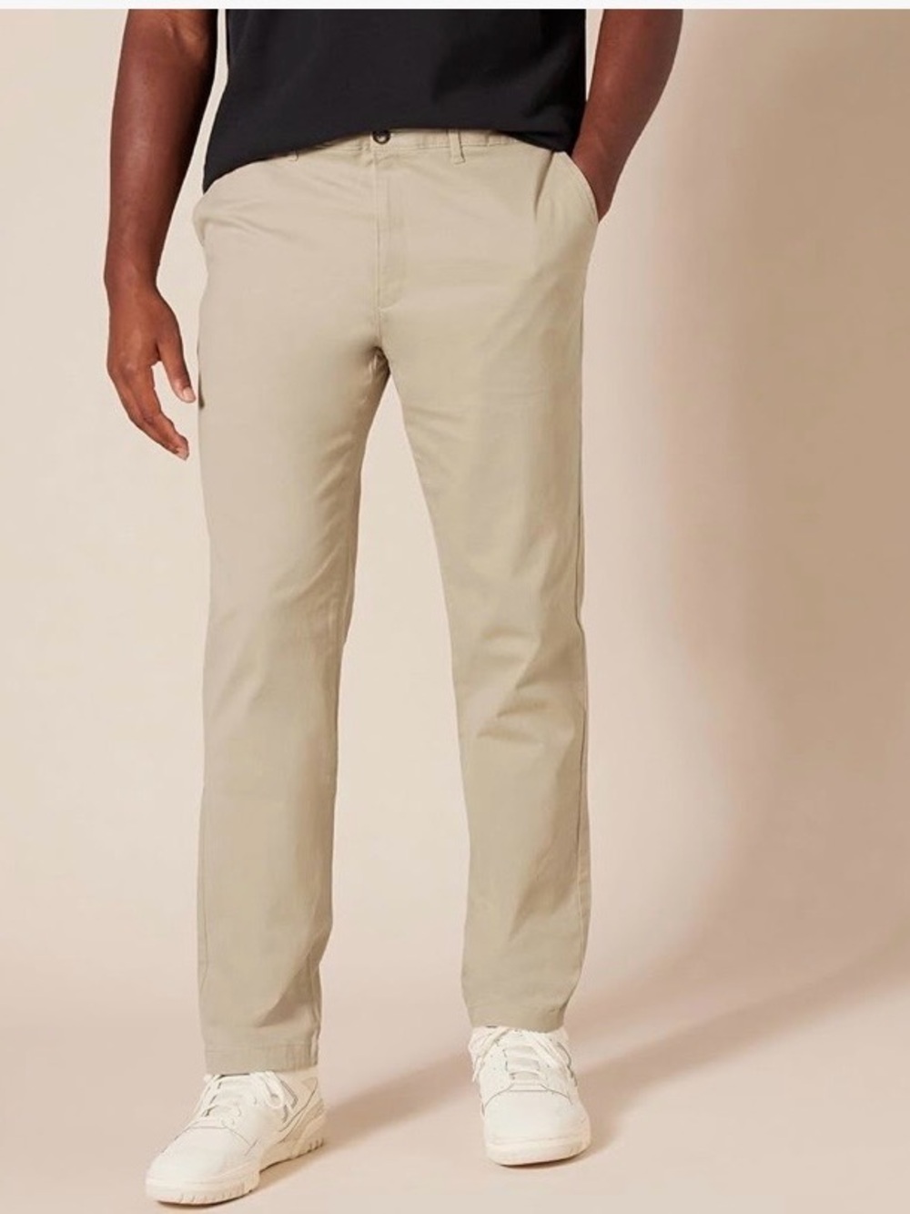 Amazon Men's Chino Pants in Light Beige